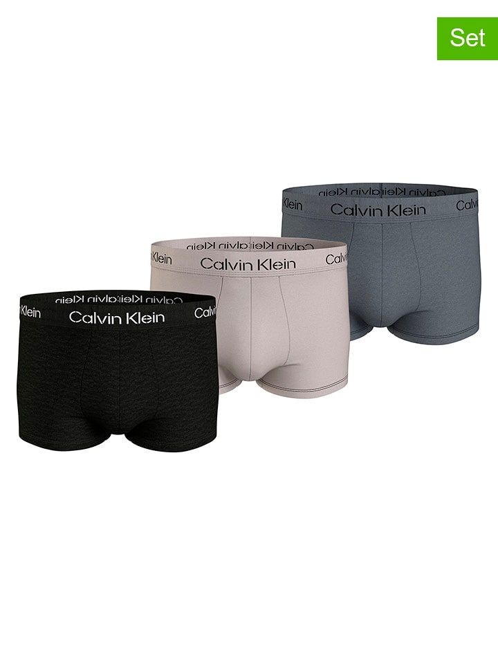 CALVIN KLEIN UNDERWEAR Bokserki (3 pary) w kolorze biało-szarym rozmiar: M