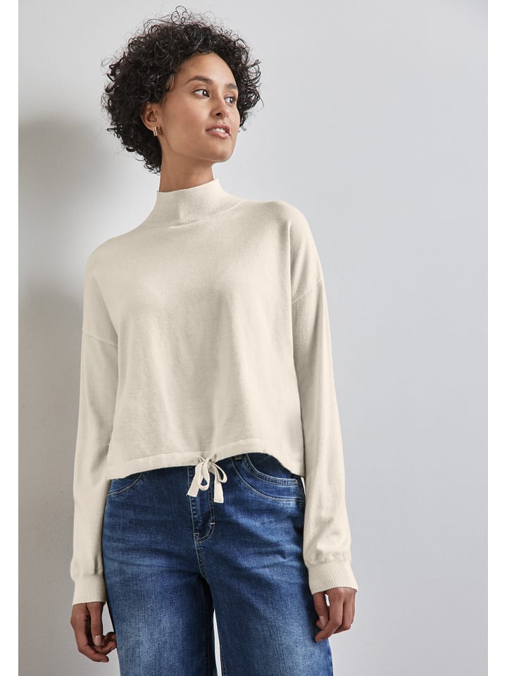 Street One Sweter w kolorze kremowym rozmiar: 40