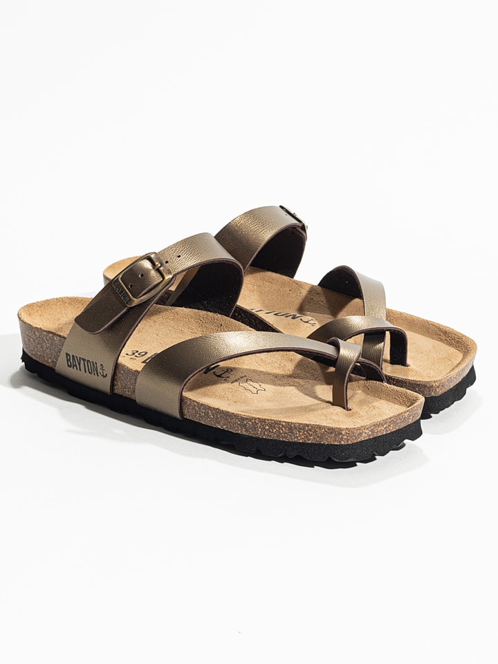 BAYTON Japonki "Diane" w kolorze miedzianym rozmiar: 40