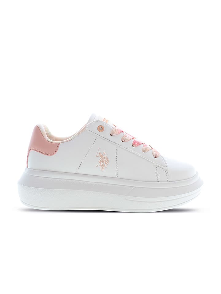U.S. Polo Assn. Sneakersy w kolorze biało-jasnoróżowym rozmiar: 38