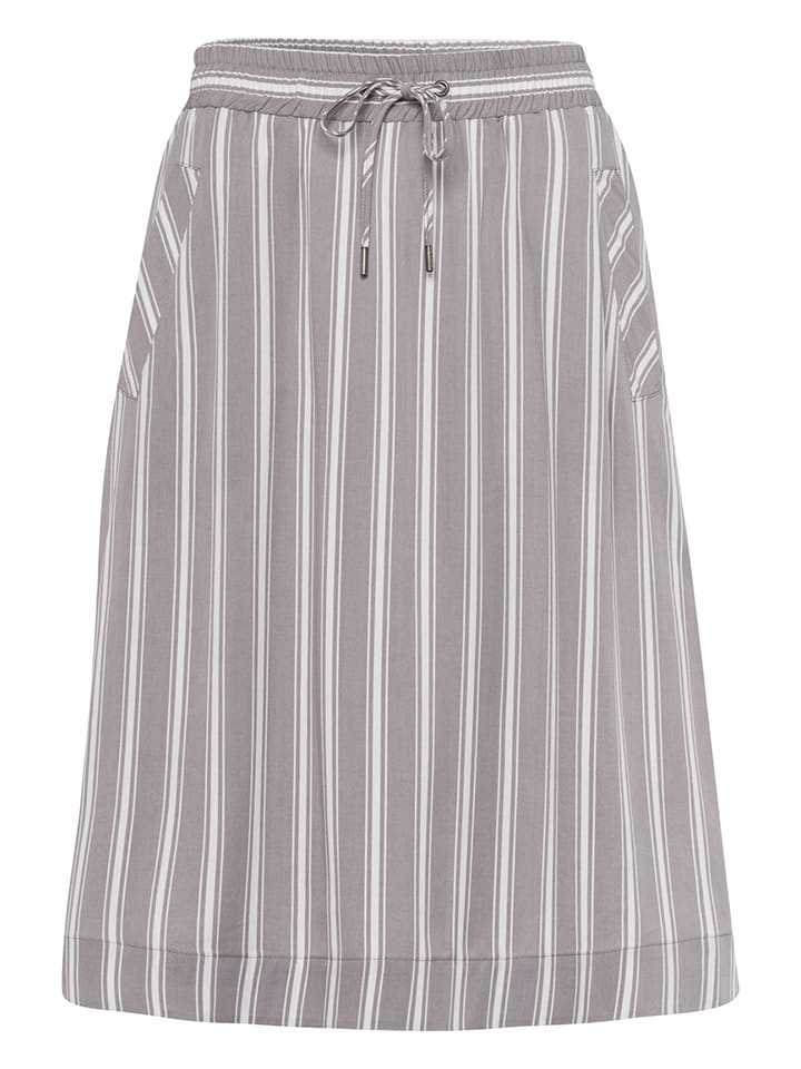More & More Spódnica w kolorze szaro-białym rozmiar: 32
