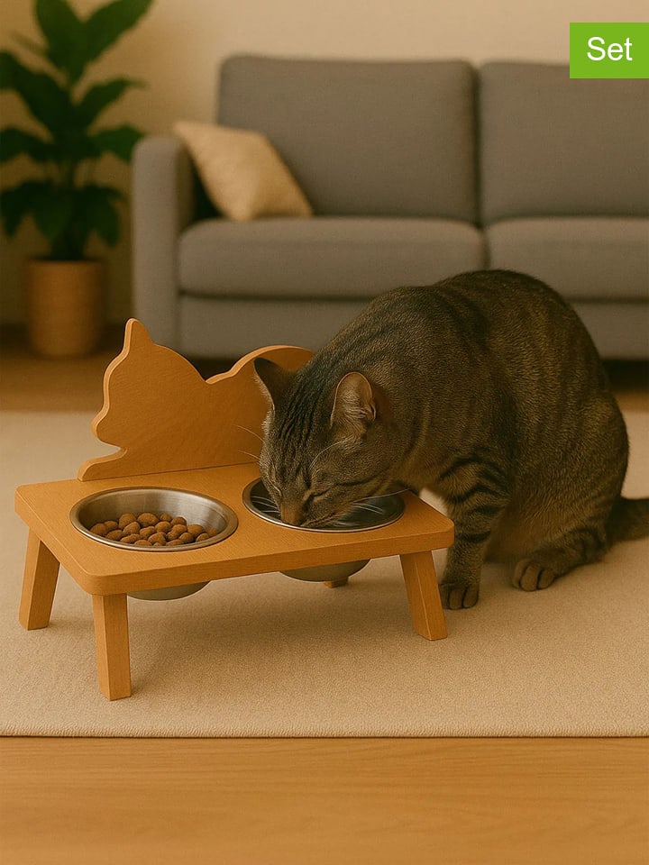 Paws&Whiskers 3-częściowy zestaw w kolorze jasnobrązowym - 37 x 24 x 10 cm rozmiar: onesize