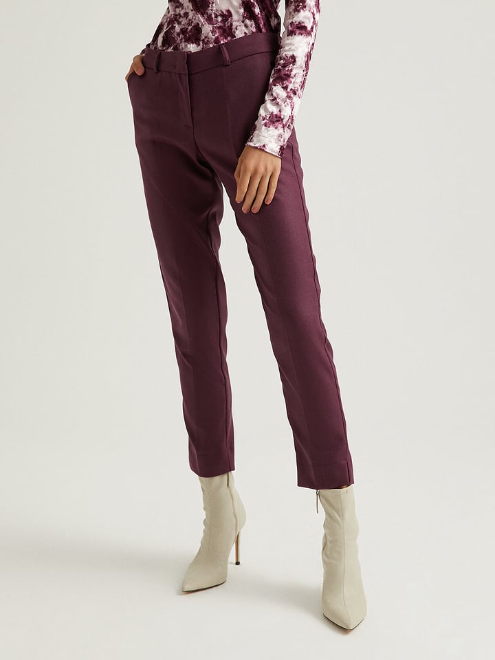 Spodnie w kolorze jagodowym
