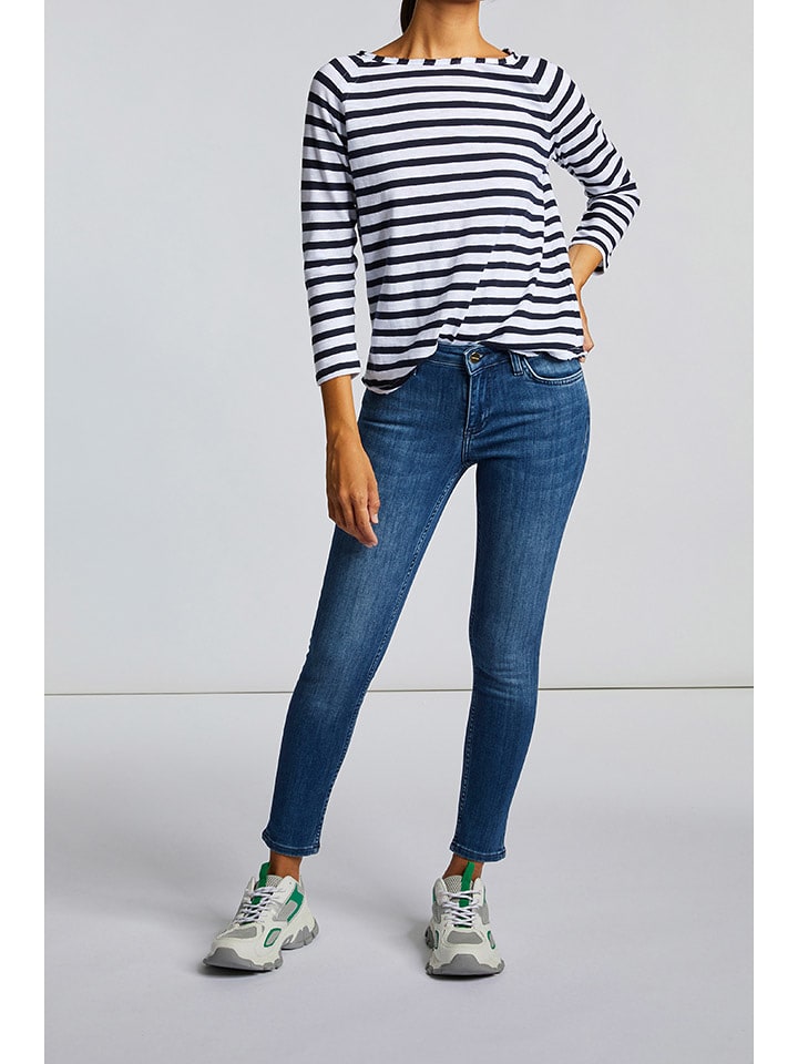 Rich & Royal Koszulka w kolorze granatowo-białym rozmiar: S