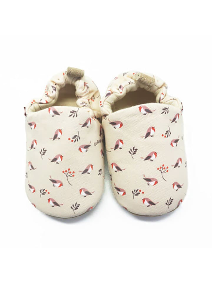 Lait et Miel Buty "Robin" w kolorze beżowym do raczkowania rozmiar: 27/28