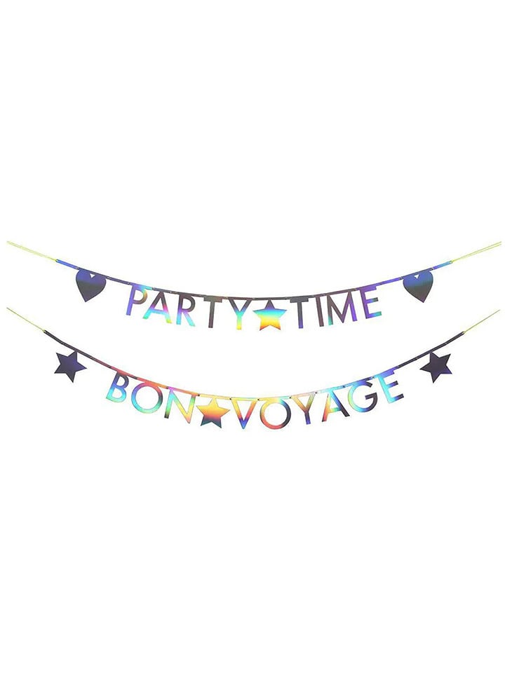 Meri Meri Girlanda "Letters" w kolorze srebrnym rozmiar: onesize