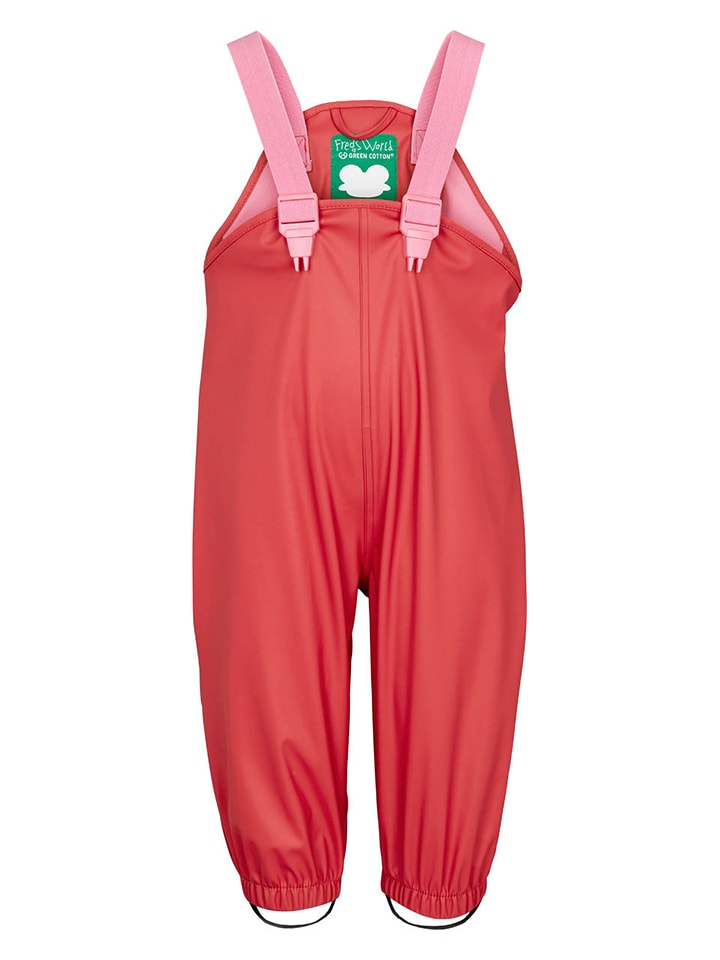 Fred´s World by GREEN COTTON Spodnie przeciwdeszczowe w kolorze czerwonym rozmiar: 104