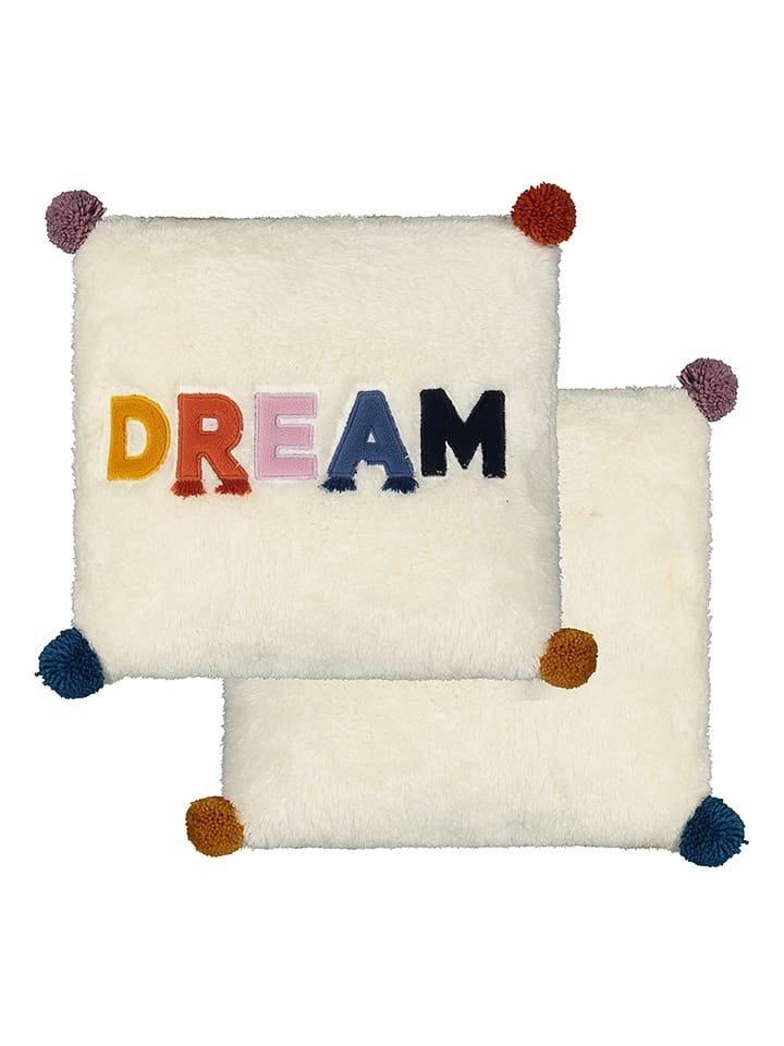 maryplaid Poduszka w kolorze kremowym ze wzorem rozmiar: 40x40 cm