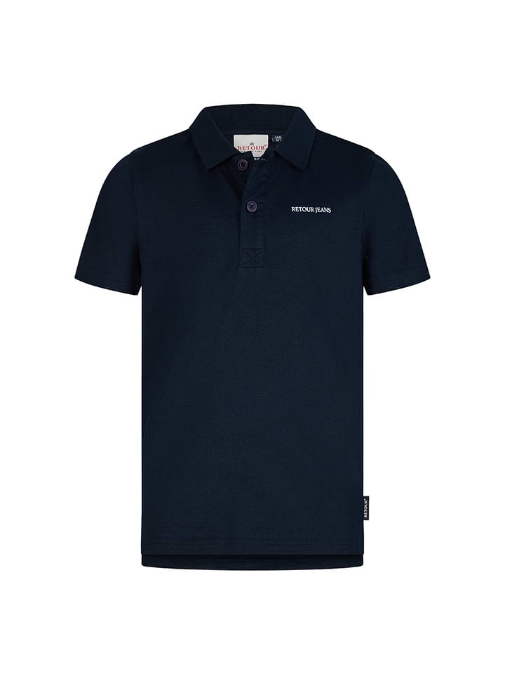 Retour Koszulka polo "Antony" w kolorze granatowym rozmiar: 134/140