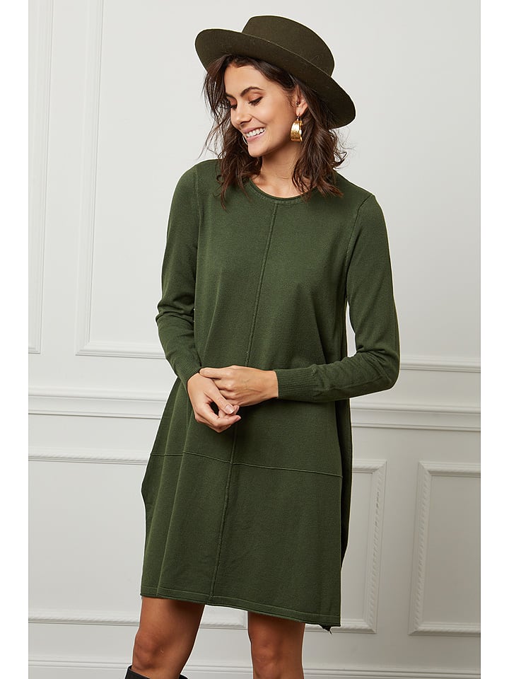 So Cachemire Sukienka "Elior" w kolorze ciemnozielonym rozmiar: S