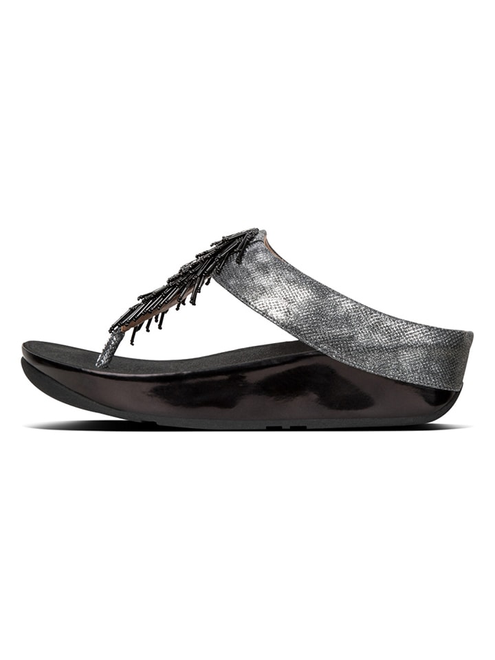 fitflop Japonki w kolorze czarno-srebrnym rozmiar: 41