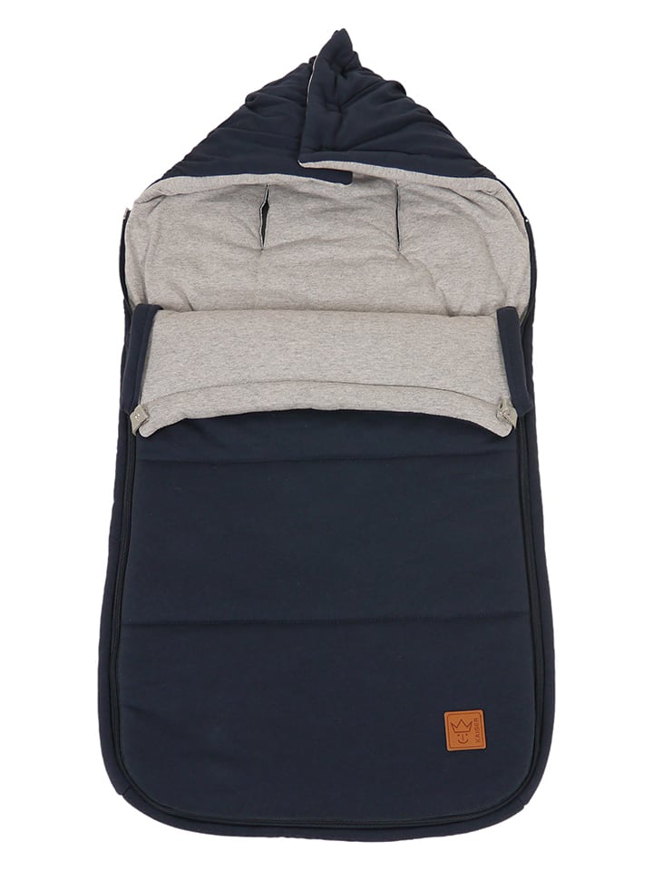 Kaiser Naturfellprodukte Śpiworek "Jes" w kolorze granatowym - 90 x 42 cm rozmiar: onesize
