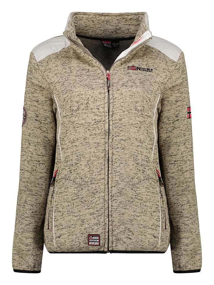 Geographical Norway Kurtka polarowa "Tourbillone" w kolorze beżowym rozmiar: M