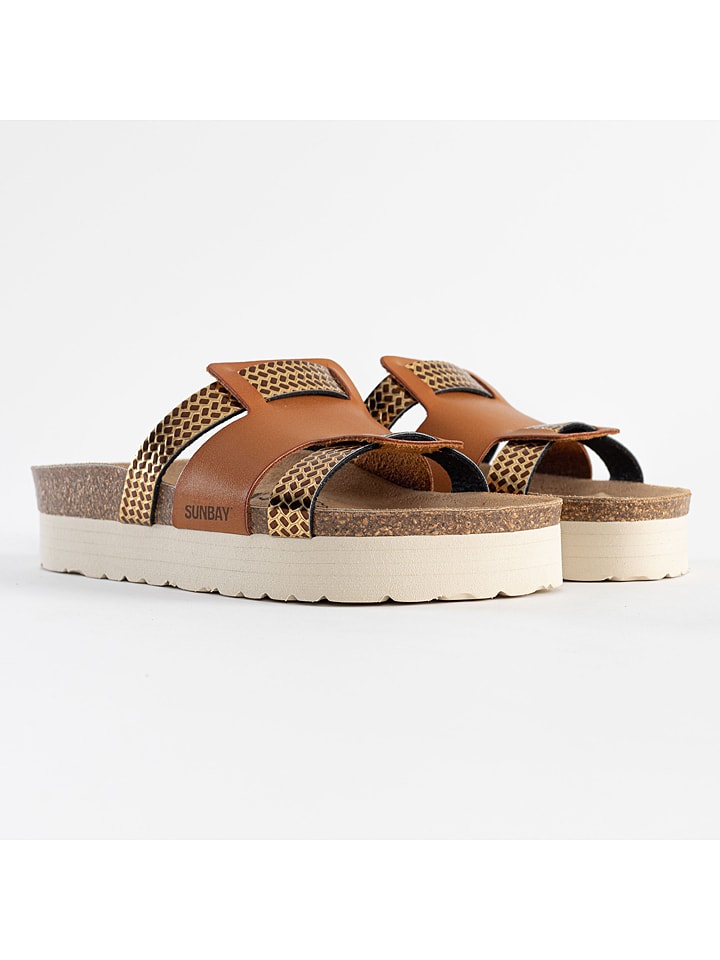 Sunbay Klapki w kolorze jasnobrązowym rozmiar: 41