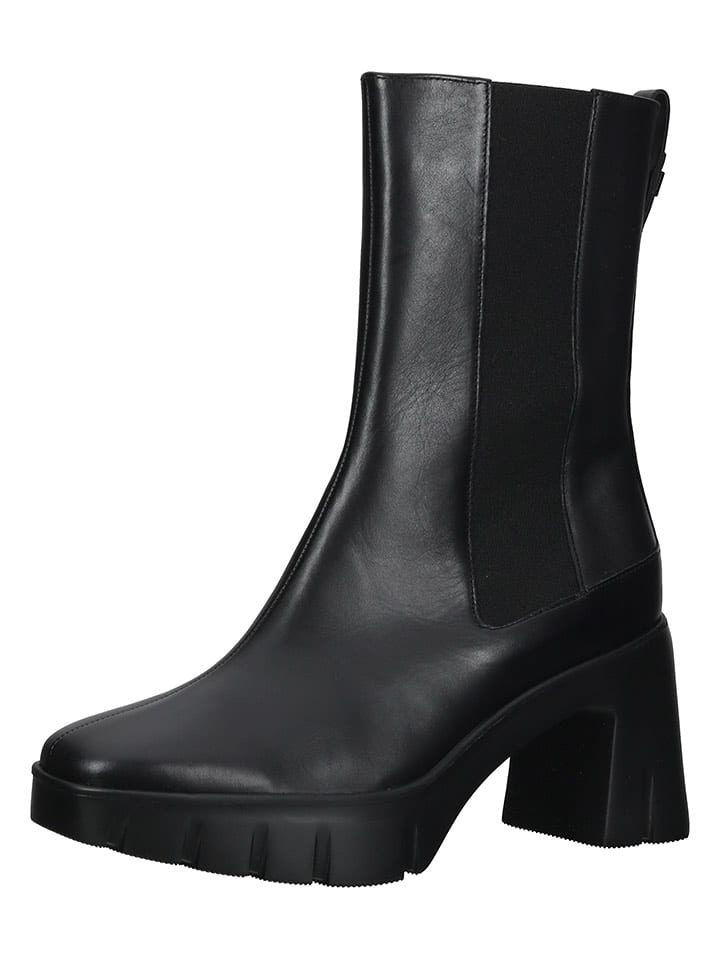 Högl Skórzane botki w kolorze czarnym na obcasie rozmiar: 38,5