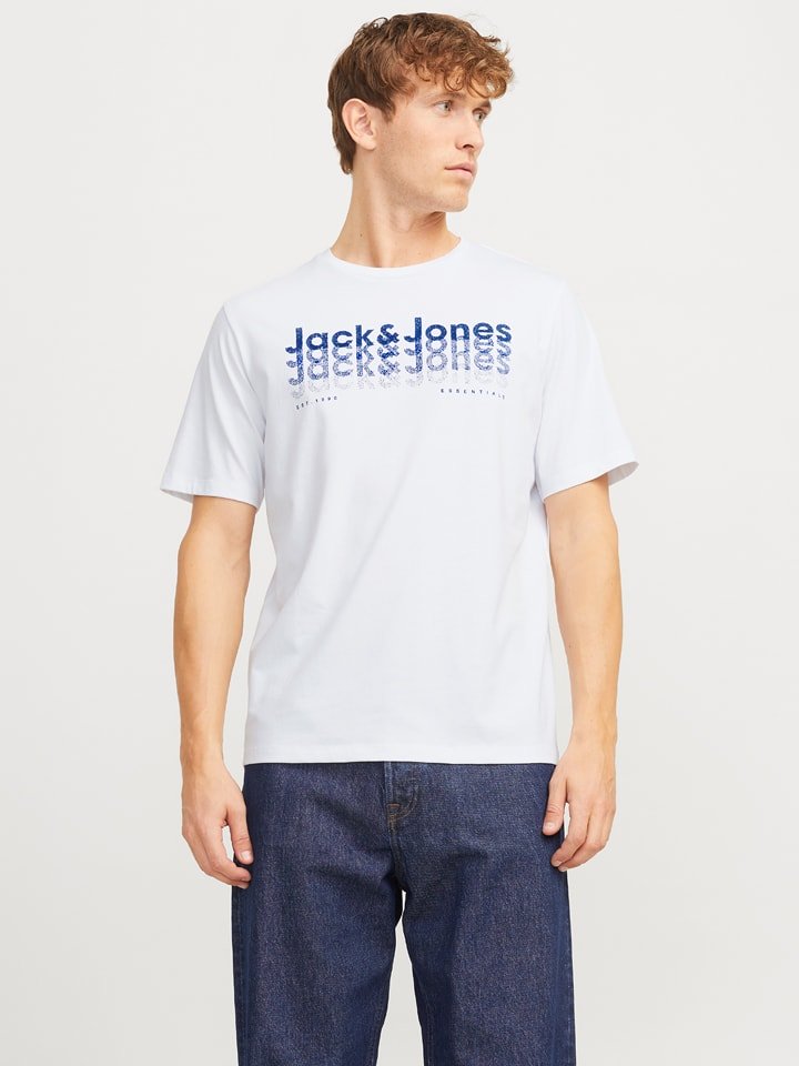 Jack & Jones Koszulka w kolorze białym rozmiar: L