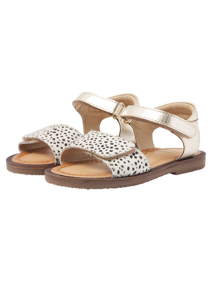 Vingino Skórzane sandały "Zelina" w kolorze złotym rozmiar: 23