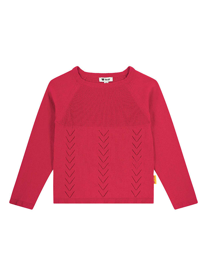 Steiff Sweter w kolorze czerwonym rozmiar: 110