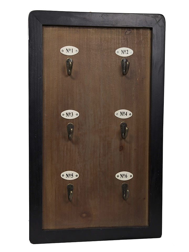 Anticline Wieszak w kolorze brązowo-czarnym na klucze - 30 x 50 cm rozmiar: onesize