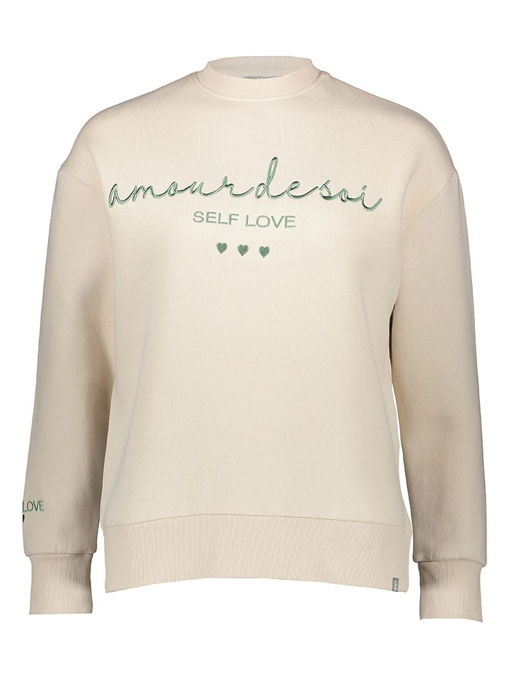 Eight2Nine Bluza w kolorze kremowym rozmiar: S