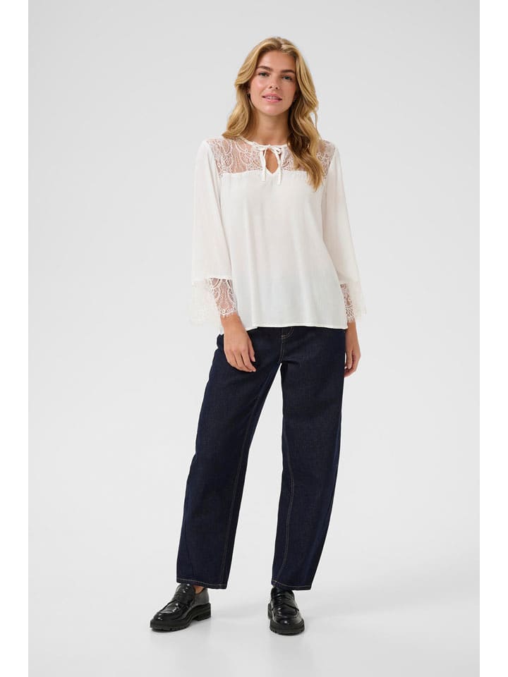 Kaffe Bluzka w kolorze białym rozmiar: 38