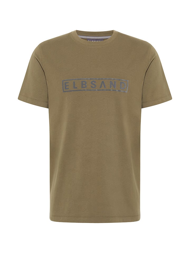 ELBSAND Koszulka "Finn" w kolorze jasnobrązowym rozmiar: S