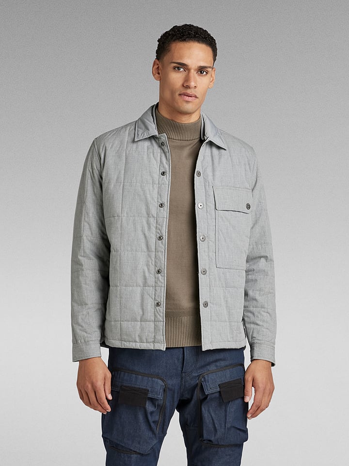 G-Star Kurtka koszulowa w kolorze jasnoszarym rozmiar: XL