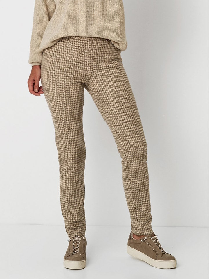 Rosner Spodnie "Alice" w kolorze beżowym rozmiar: 44