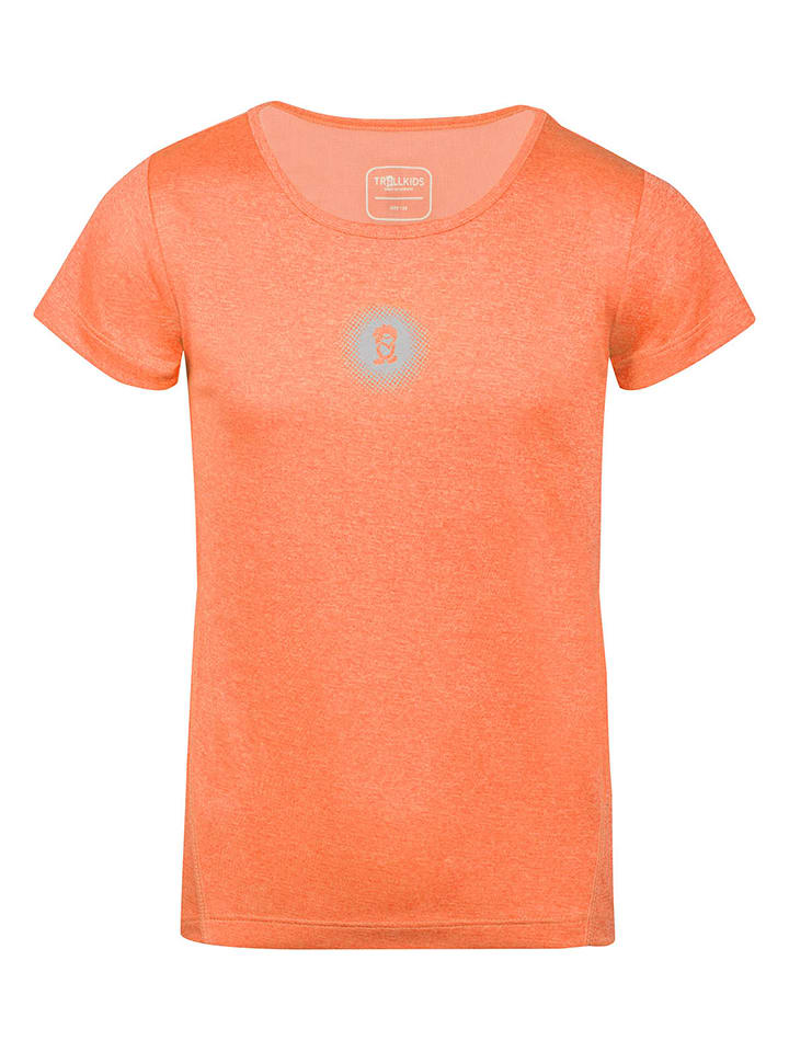 Trollkids Koszulka funkcyjna "Preikestolen" w kolorze pomarańczowym rozmiar: 152