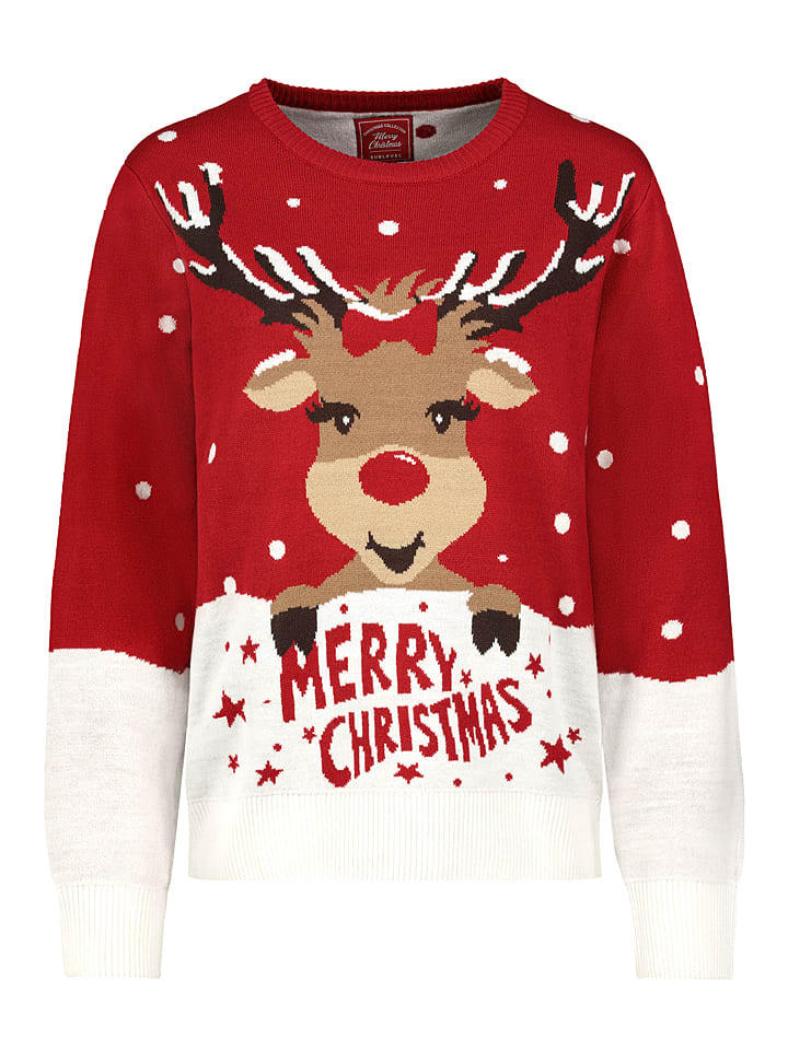 Sublevel Sweter w kolorze czerwonym rozmiar: XL