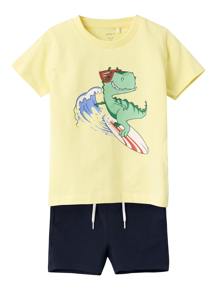 2-częściowy zestaw "Jur" w kolorze żółto-granatowym