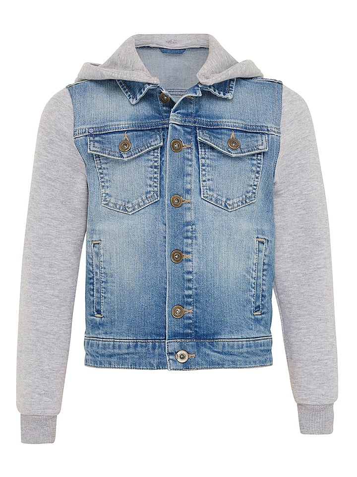 Kurtka dżinsowa "Jackson" w kolorze niebiesko-szarym