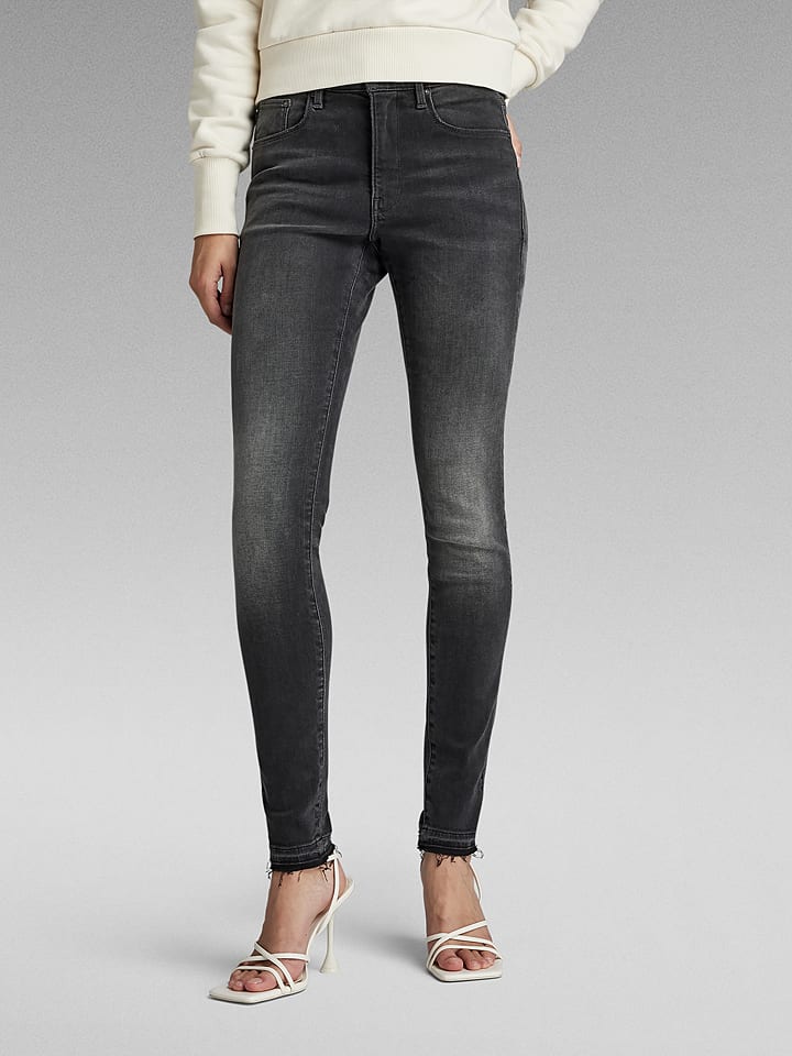 G-Star Dżinsy - Skinny fit - w kolorze szarym rozmiar: W26/L30