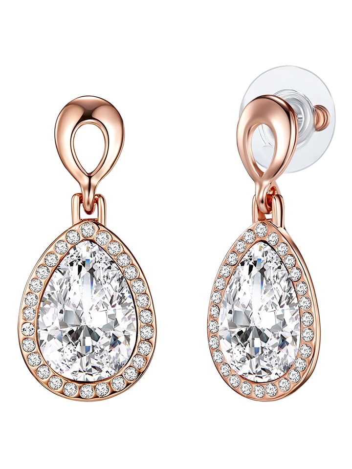 Saint Francis Crystals Pozłacane kolczyki-wkrętki z kryształami Swarovski rozmiar: onesize