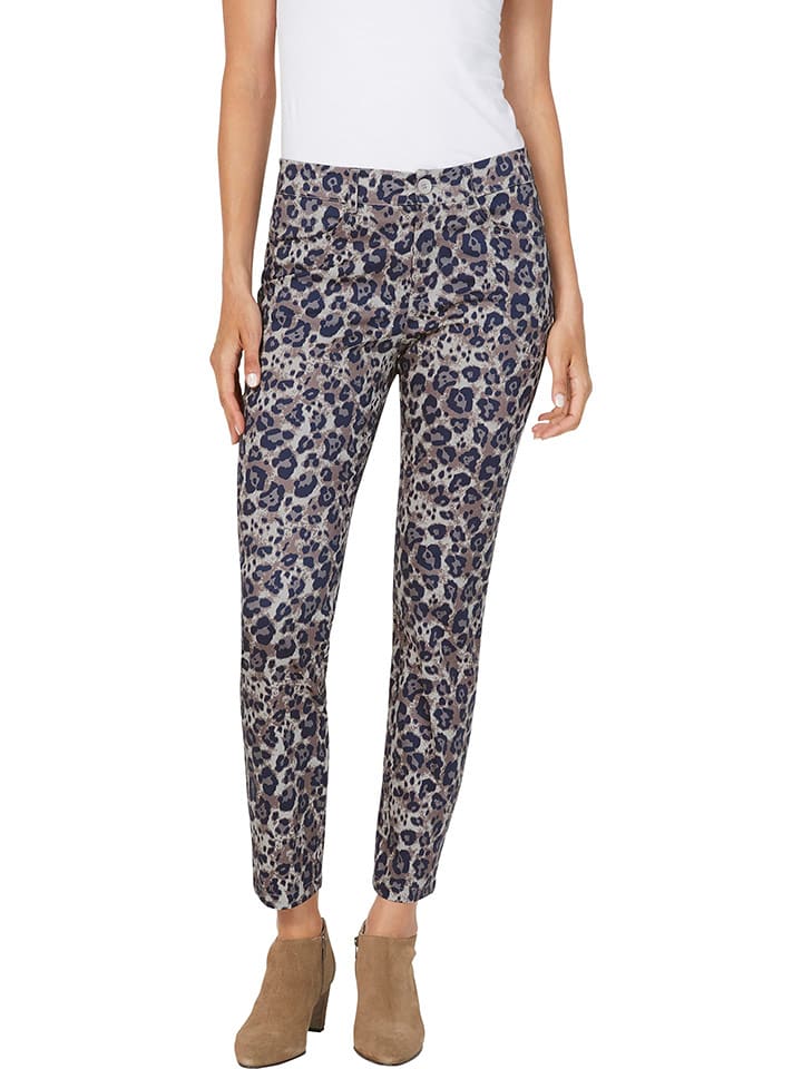 Heine Spodnie w kolorze szaro-granatowym rozmiar: 38