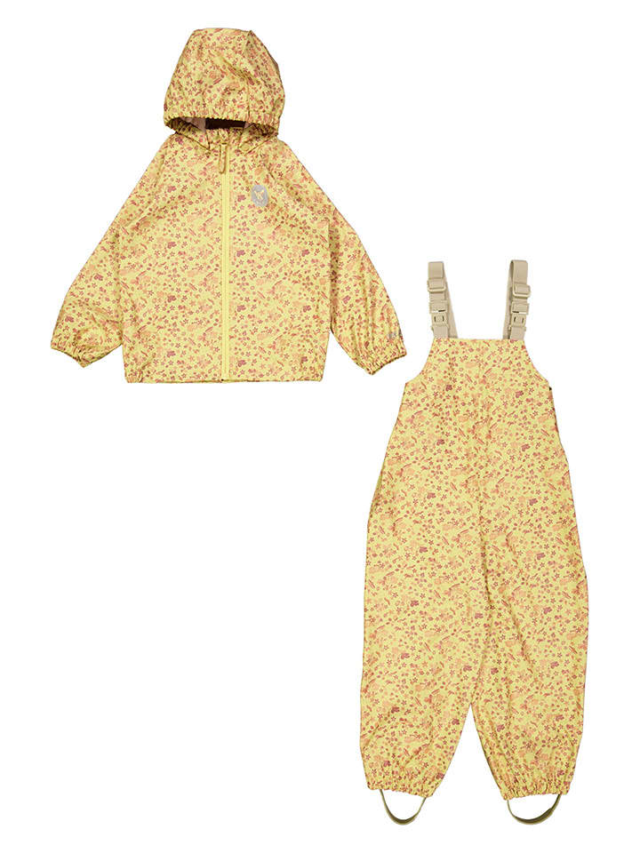 Wheat 2-częściowy zestaw przeciwdeszczowy "Charlie" w kolorze żółtym rozmiar: 104