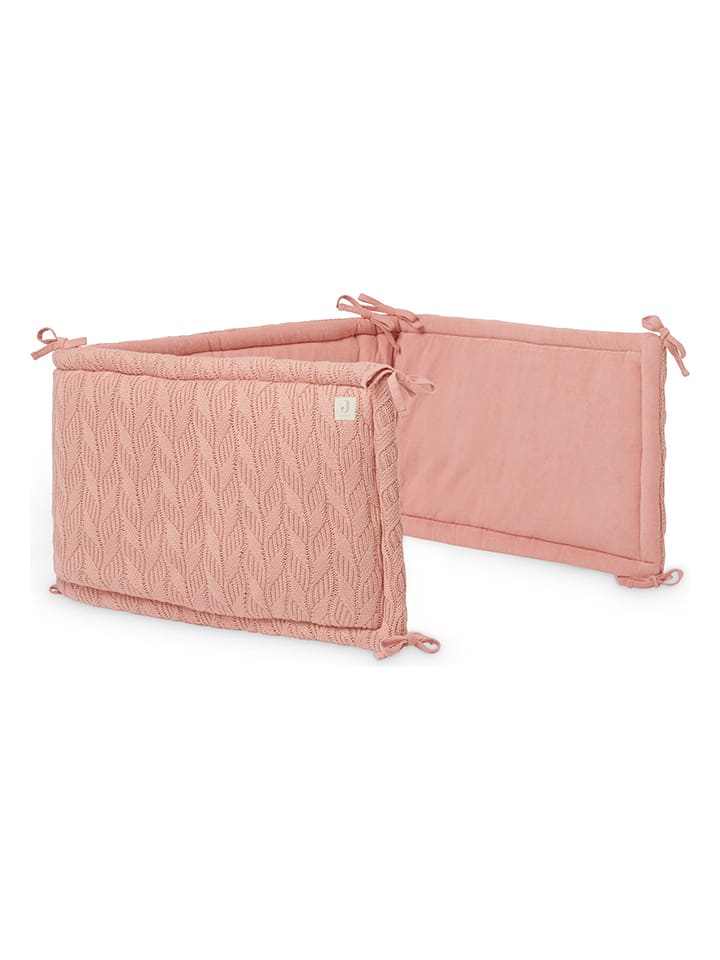 Jollein Osłonka w kolorze jasnoróżowym do łóżeczka - 180 x 35 cm rozmiar: onesize