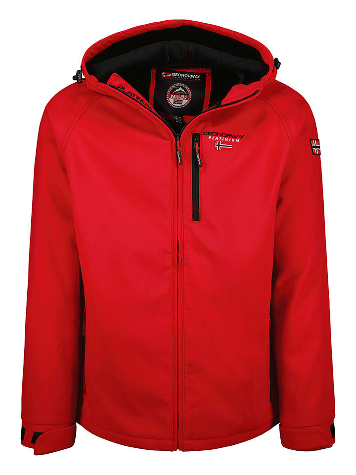 Geographical Norway Kurtka softshellowa "Takito" w kolorze czerwonym rozmiar: L