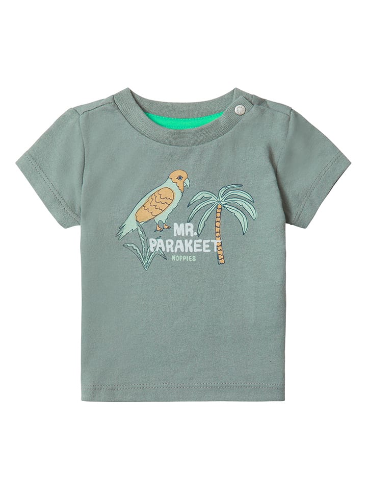 Noppies Koszulka "Benwood" w kolorze ciemnozielonym rozmiar: 74