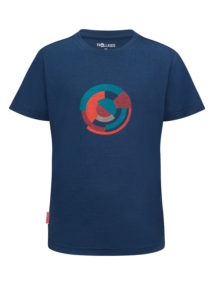 Trollkids Koszulka funkcyjna "Sandefjord T XT" w kolorze granatowym rozmiar: 176