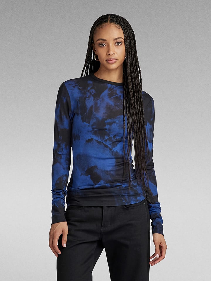 G-Star Koszulka w kolorze czarno-niebieskim rozmiar: XL