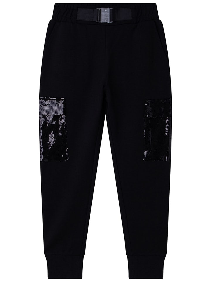 DKNY Bojówki w kolorze czarnym rozmiar: 176