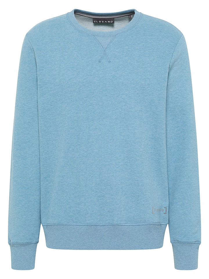 ELBSAND Bluza "Linus" w kolorze niebieskim rozmiar: S