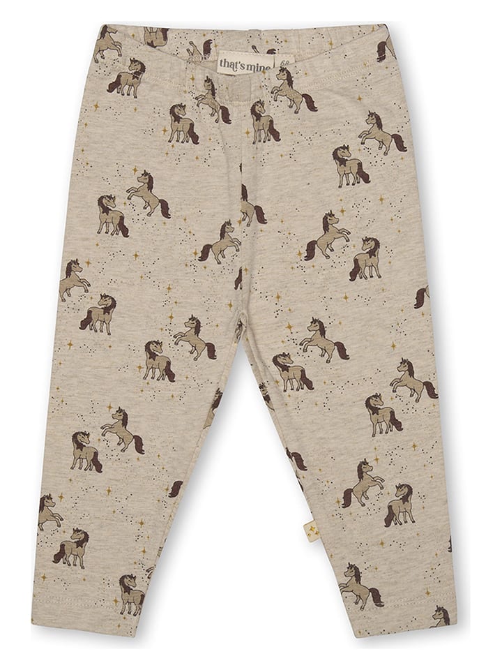 that's mine Legginsy "Miley" w kolorze jasnobrązowym rozmiar: 68