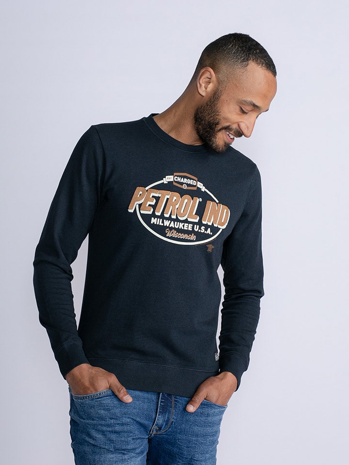 Petrol Industries Bluza w kolorze granatowym rozmiar: XL