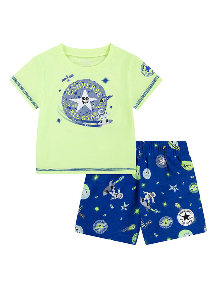 Converse 2-częściowy zestaw w kolorze zielono-niebieskim rozmiar: 116/122