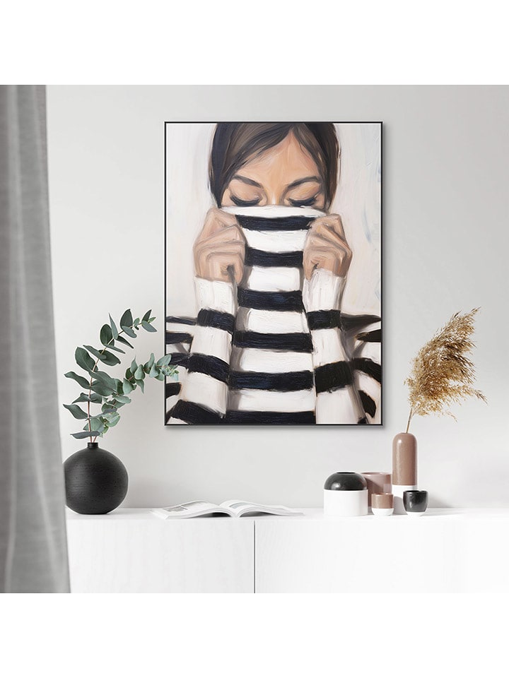 Orangewallz Druk artystyczny "Hiding" w ramce rozmiar: 50x70 cm