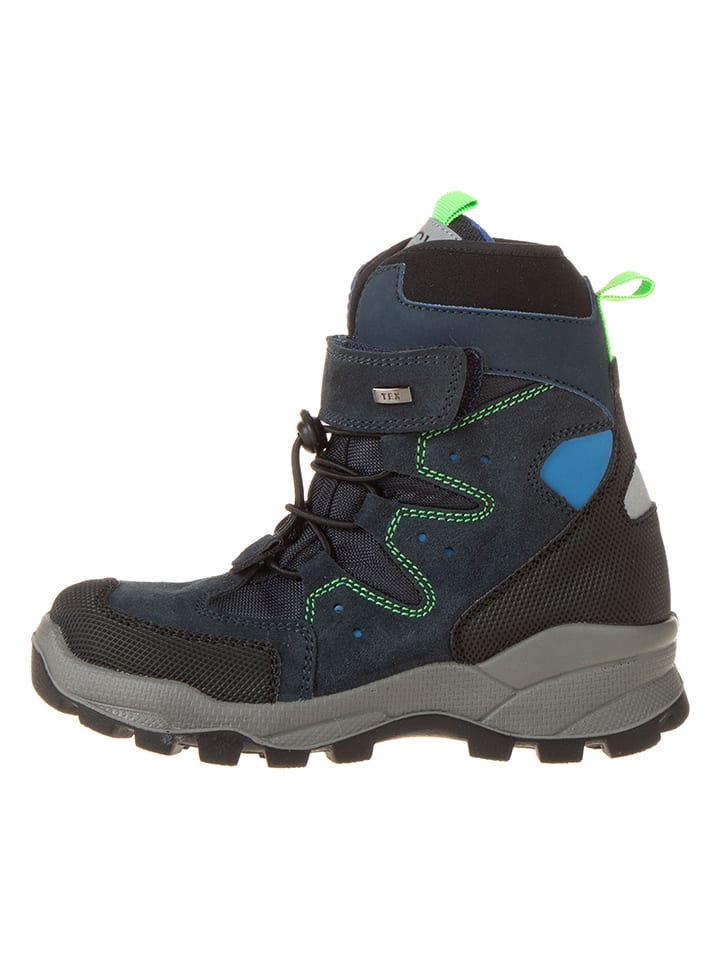 lamino Skórzane botki w kolorze granatowym rozmiar: 28