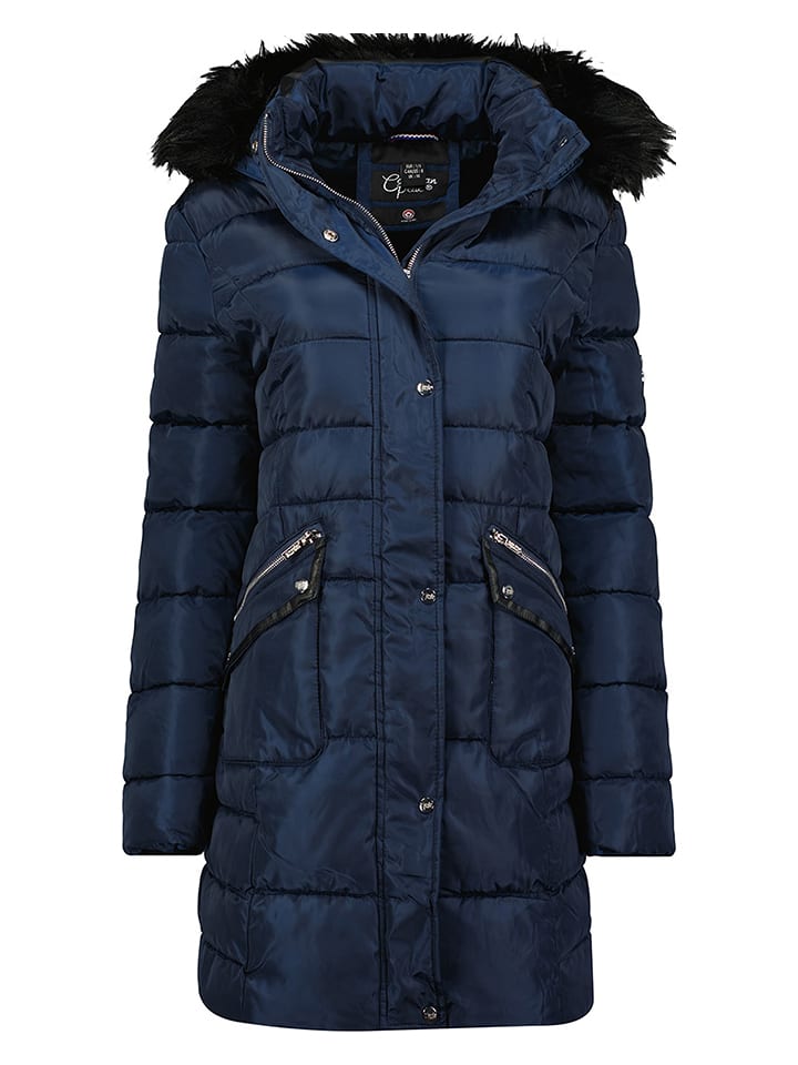 Canadian Peak Płaszcz zimowy "Bijouxeak" w kolorze granatowym rozmiar: S