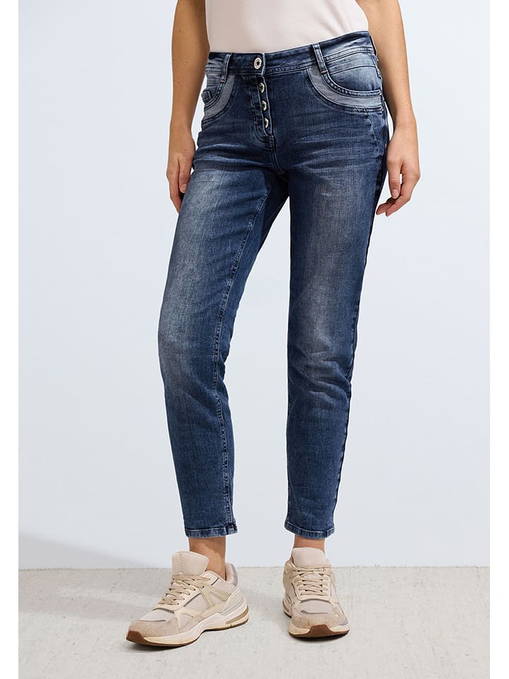 Cecil Dżinsy "Scarlett" - Slim fit - w kolorze granatowym rozmiar: W30/L28